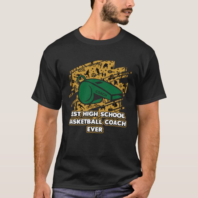 Bästa Basketball Coach någonsin Tränar H T Shirt (Framsida)