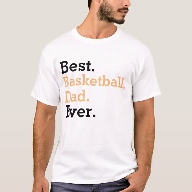 Bästa basketpappa - Tröja för pappor (Framsida)