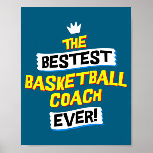 Bästa baskettränarjobb yrke poster