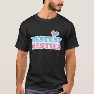 BÄSTA BÄST med söta hjärtan BFF bästa vänner T-shirt