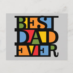 BÄSTA BÄSTA PAPPA EVER-vykort Vykort