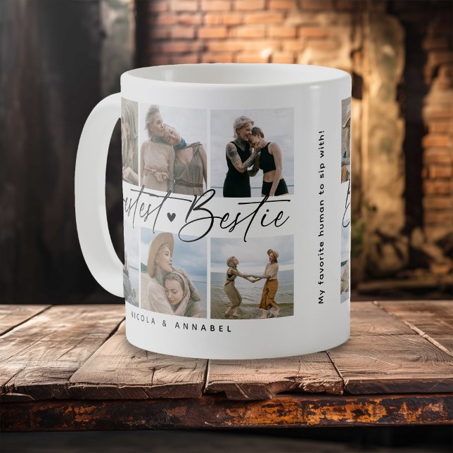 'Bästa Bästa Vän' Vännernas presentfotocollage Kaffemugg (Skapare uppladdad)