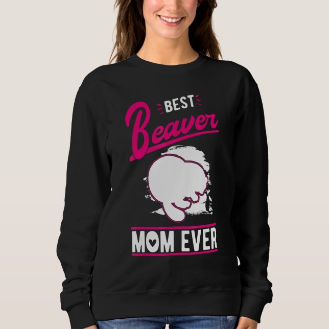 Bästa Bävermamman Någonsin T Shirt (Framsida)