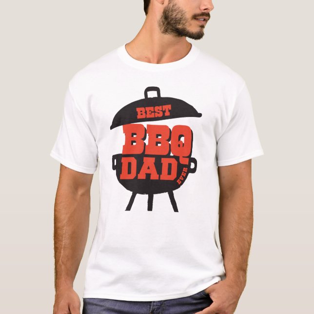 Bästa BBQ Pappa-utfall T Shirt (Framsida)