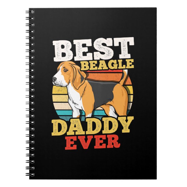 Bästa Beagle Hund pappa någonsin Anteckningsbok (Framsidan)