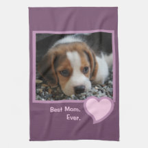 Bästa Beagle Mamma någonsin Rosa Text Pet Hund Pho