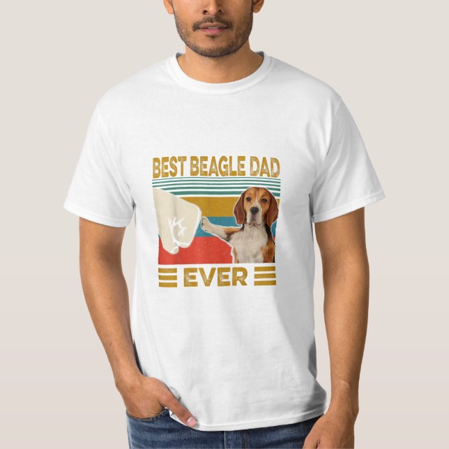 Bästa Beagle Pappa någonsin T Shirt (Framsida)