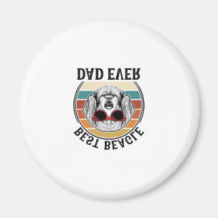 Bästa Beagle Pappa Någonsin Vintage Beagle T-Shirt Magnet