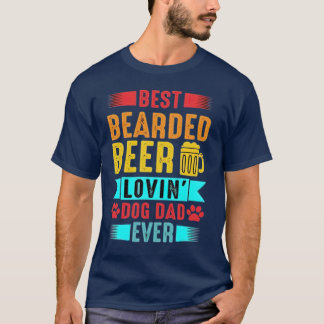 Bästa Beared Beer Lovin Pappa T Shirt-Djurälskarn T Shirt