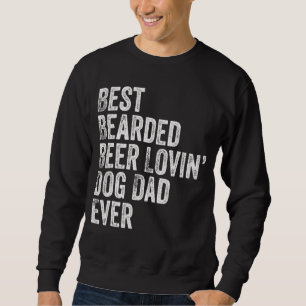 Bästa Beer Lovin Pappa Pet Owner Lång Ärmad Tröja