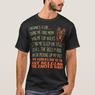Bästa belgiska Malinois Fars dag Gift T Shirt