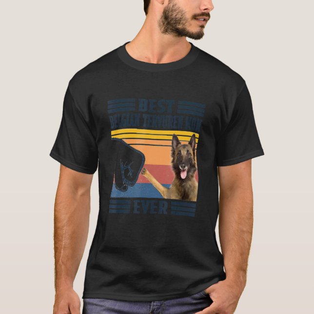 Bästa belgiska Tervuren Mamma Hund till Mamma Mor T Shirt (Framsida)
