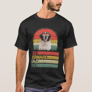 Bästa Bernard Pappa någonsin Fars dag Puppy Hund P T Shirt