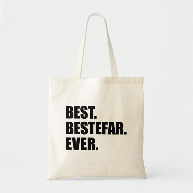 Bästa Bestefar någonsin Norsk farfar Totebag Tygkasse (Framsidan)
