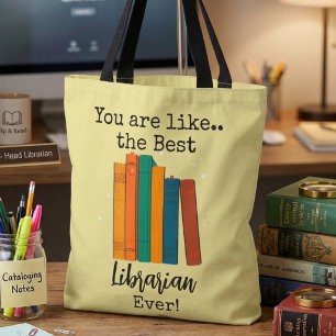 Bästa bibliotekarie någonsin present tygkasse