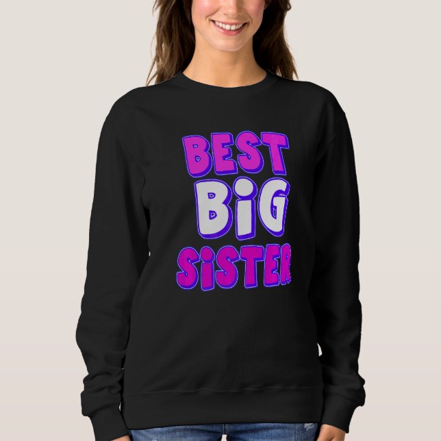 Bästa Big Sister T Shirt (Framsida)