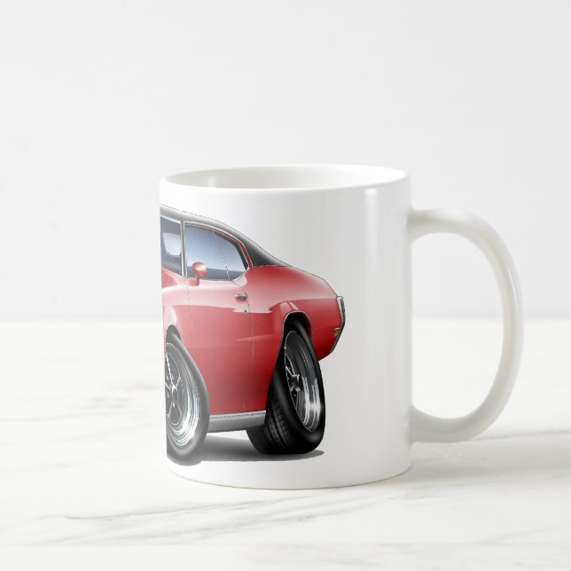 Bästa bil 1970-72 Buick GS för röd svart Kaffemugg (Höger)