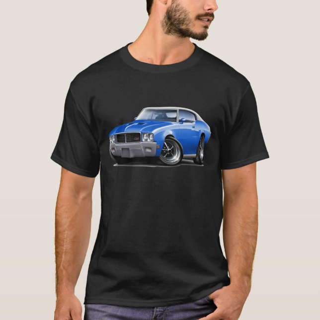 Bästa bil 1970-72 för Buick GS blåttvit Tee (Framsida)