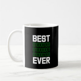 Bästa binära Pappa någonsin Programmerare Kaffemugg