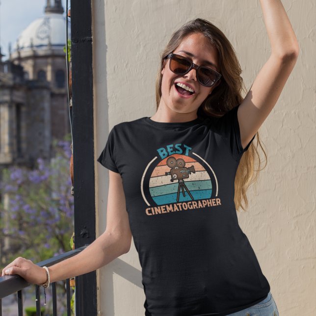 Bästa biograf - Retro DOP T Shirt (Skapare uppladdad)