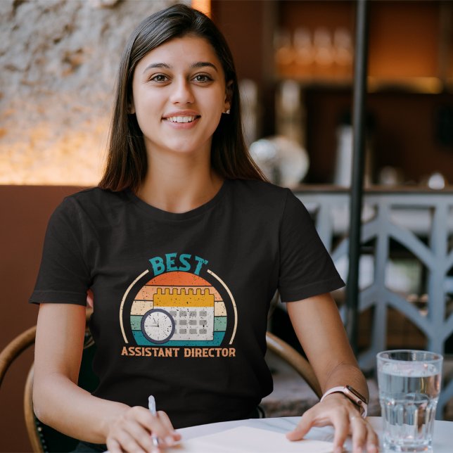 Bästa biträdande direktör - Retro AD T Shirt (Skapare uppladdad)