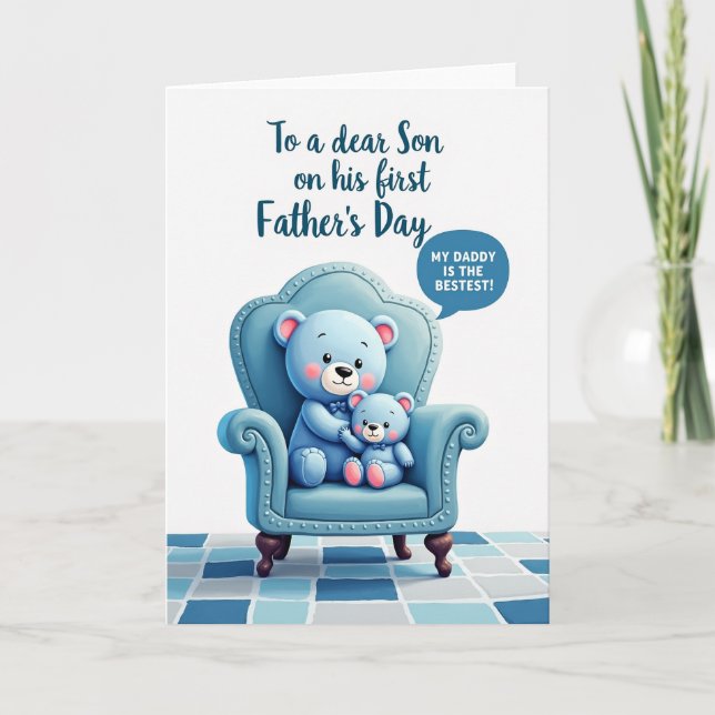 Bästa Björn Pappa Någonsin Kort (Framsida)