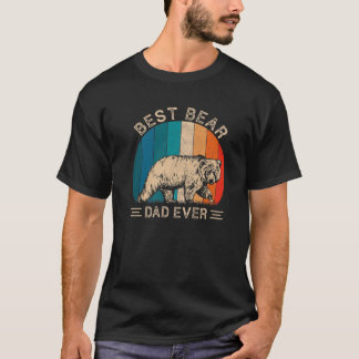 Bästa björn Pappa någonsin med Retro Bear Graphic T Shirt