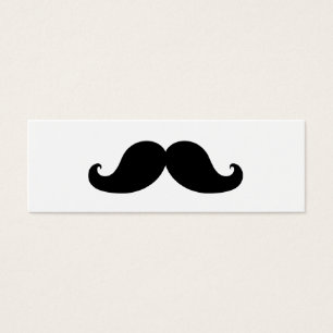 BÄSTA BLACK MUSTACHE LITET VISITKORT
