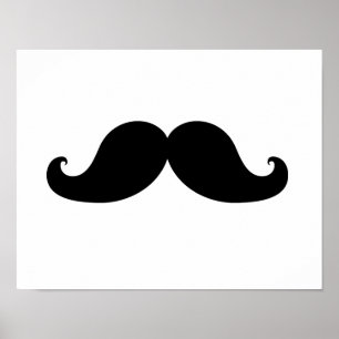 BÄSTA BLACK MUSTACHE POSTER