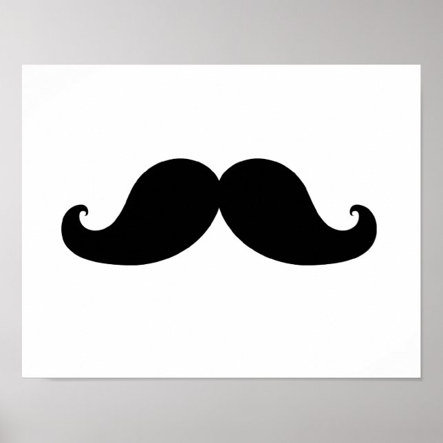 BÄSTA BLACK MUSTACHE POSTER (Framsidan)