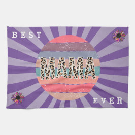 Bästa Blommigt för Lila i Mamma Anpassa Kökshandduk