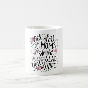 Bästa Blommigt-offert för Mamma Kaffemugg