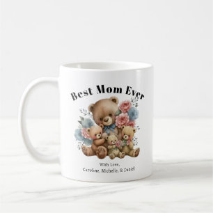 Bästa Blommigten i Mamma någonsin Nalle Kaffemugg