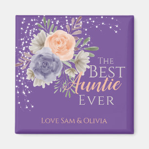 Bästa Blommigten Peony Ro Lila Magnet