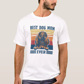 Bästa Bloodhound Mamma Alltid Rolig hund Mamma Mor T Shirt