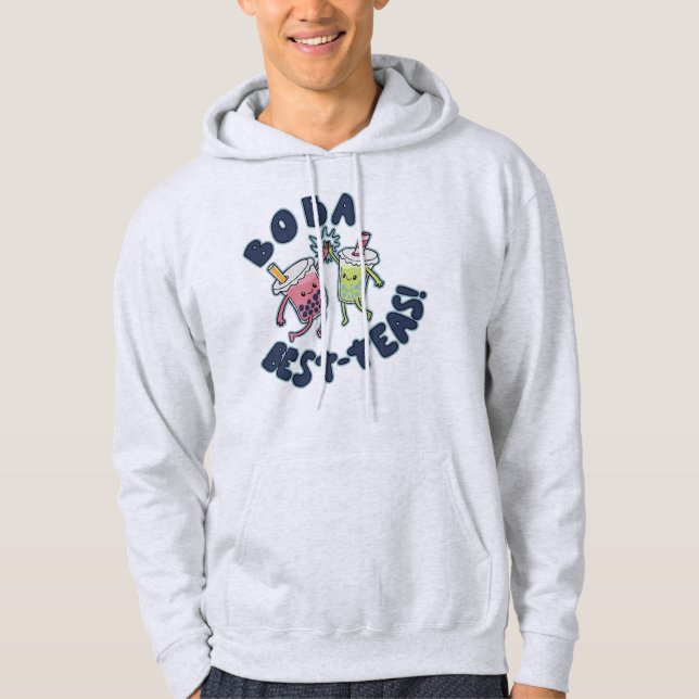 Bästa Boba-Teerna! Hoodie (Framsida)