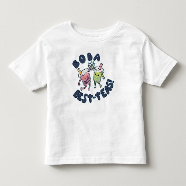 Bästa Boba-Teerna! T Shirt (Framsida)