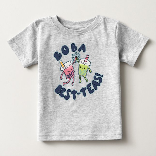 Bästa Boba-Teerna! T Shirt (Framsida)