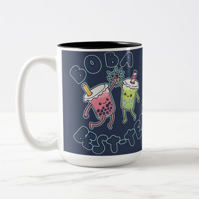 Bästa Boba-Teerna! Två-Tonad Mugg (Vänster)
