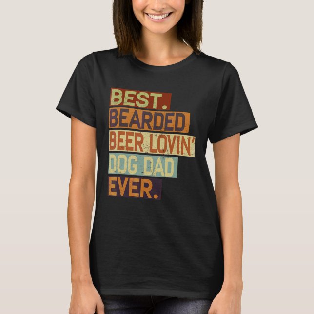 Bästa bode Beer Lovin'Pappa som någonsin dricker V T Shirt (Framsida)