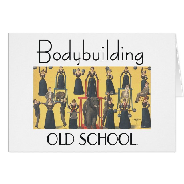 BÄSTA Bodybuildingflicka Hälsningskort (Framsidan Horizontal)