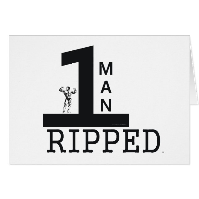 BÄSTA Bodybuildingman Hälsningskort (Framsidan Horizontal)