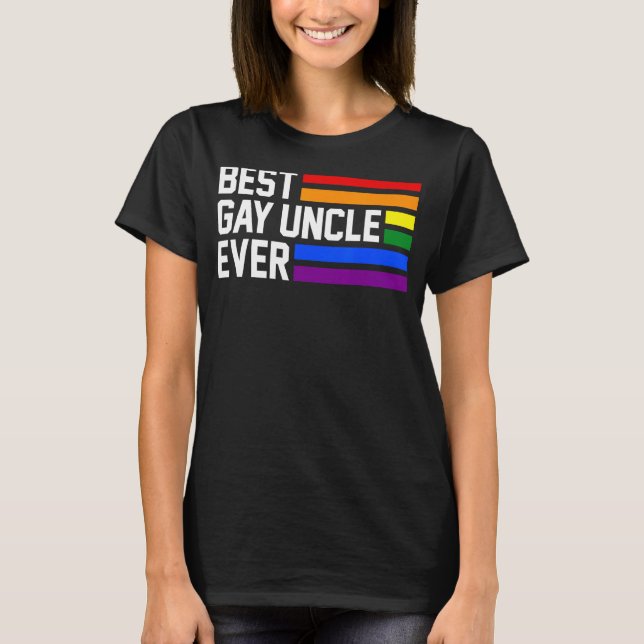 Bästa bögmorbror, HGBTQ Gay pride T Shirt (Framsida)