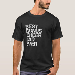 Bästa Bonus Cheer Pappa någonsin Cheerlead Stepdad T Shirt
