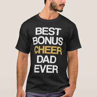Bästa Bonus Cheer Pappa Någonsin Cheerleading Styv T Shirt