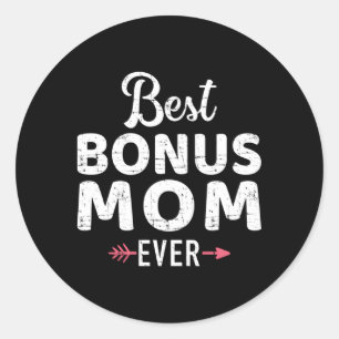 Bästa Bonus Mamma någonsin Runt Klistermärke