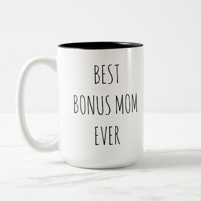 Bästa Bonus Mamma någonsin Två-Tonad Mugg (Vänster)