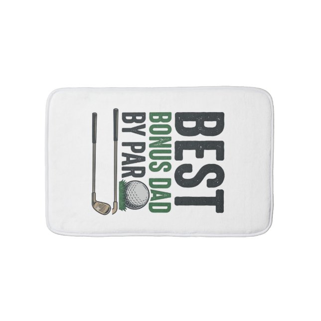 Bästa Bonus Pappa av Par Golf Tröja Design_1 Badrumsmatta (Framsidan)