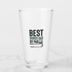 Bästa Bonus Pappa av Par Golf Tröja Design_1 Glaskopp