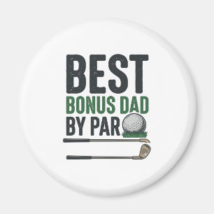 Bästa Bonus Pappa av Par Golf Tröja Design_1 Magnet